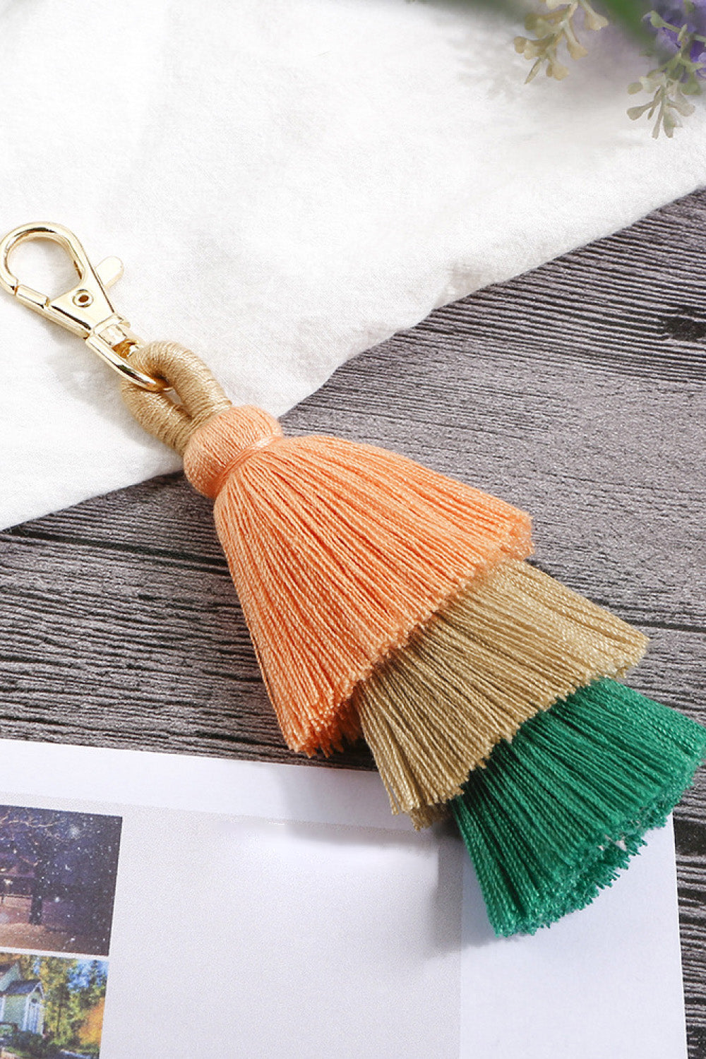 Layered Tassel Keychain The Stout Steer