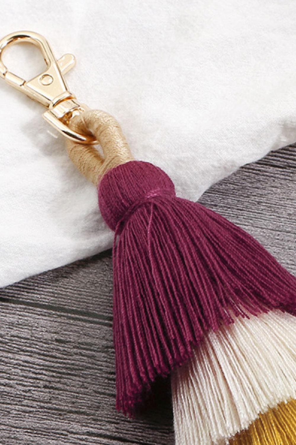 Layered Tassel Keychain The Stout Steer