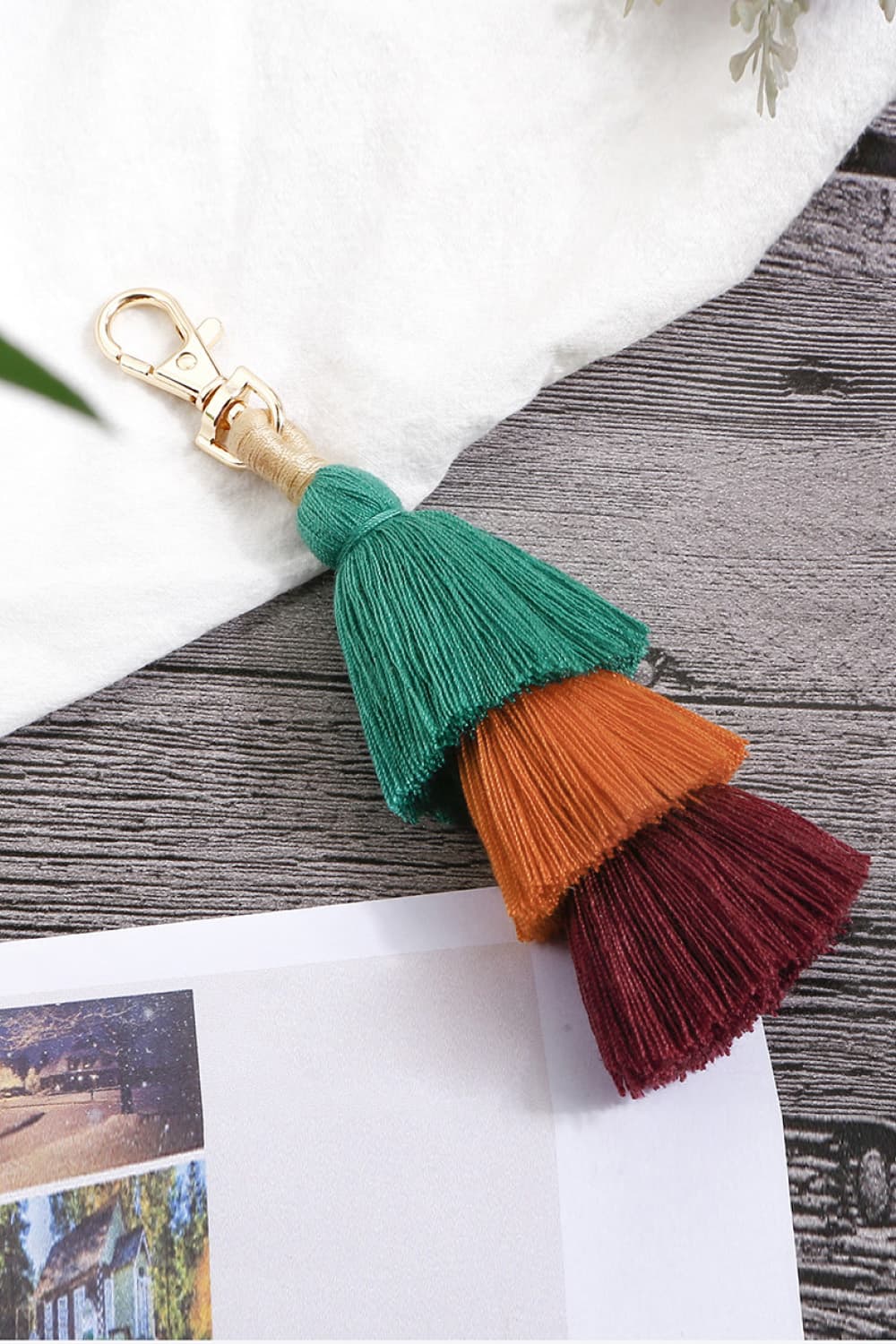 Layered Tassel Keychain The Stout Steer