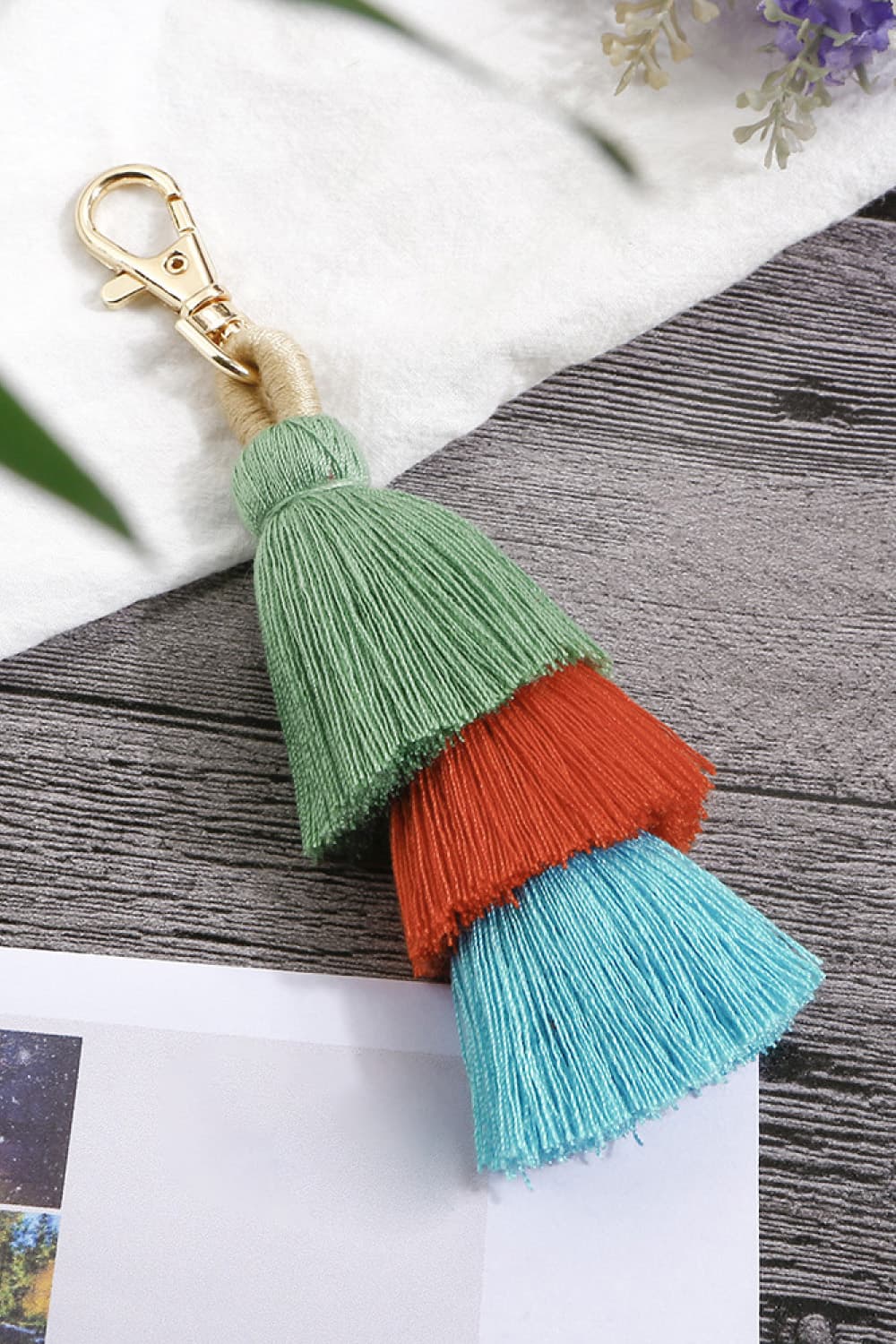 Layered Tassel Keychain The Stout Steer