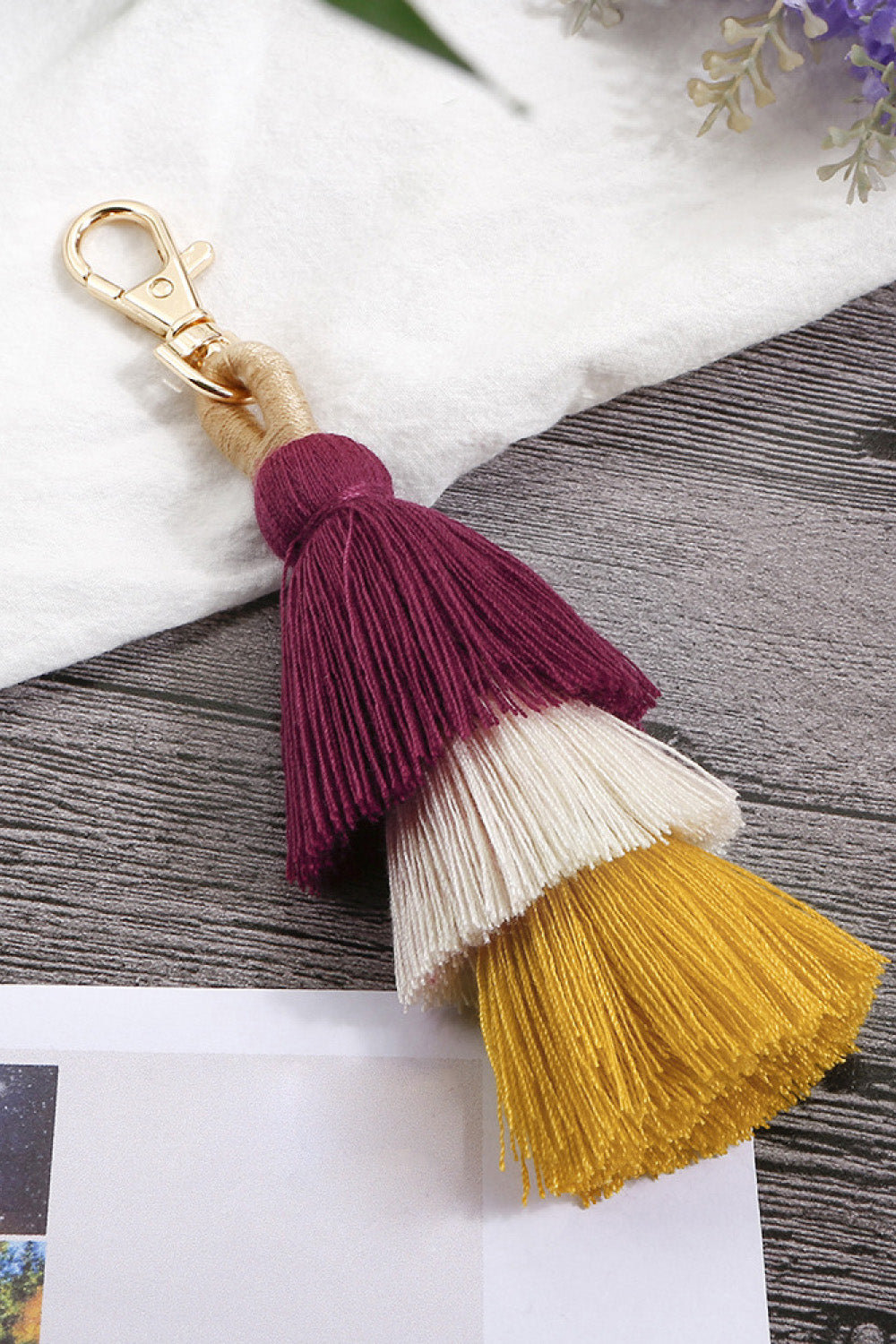 Layered Tassel Keychain The Stout Steer