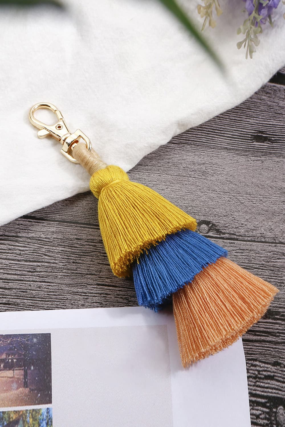 Layered Tassel Keychain The Stout Steer