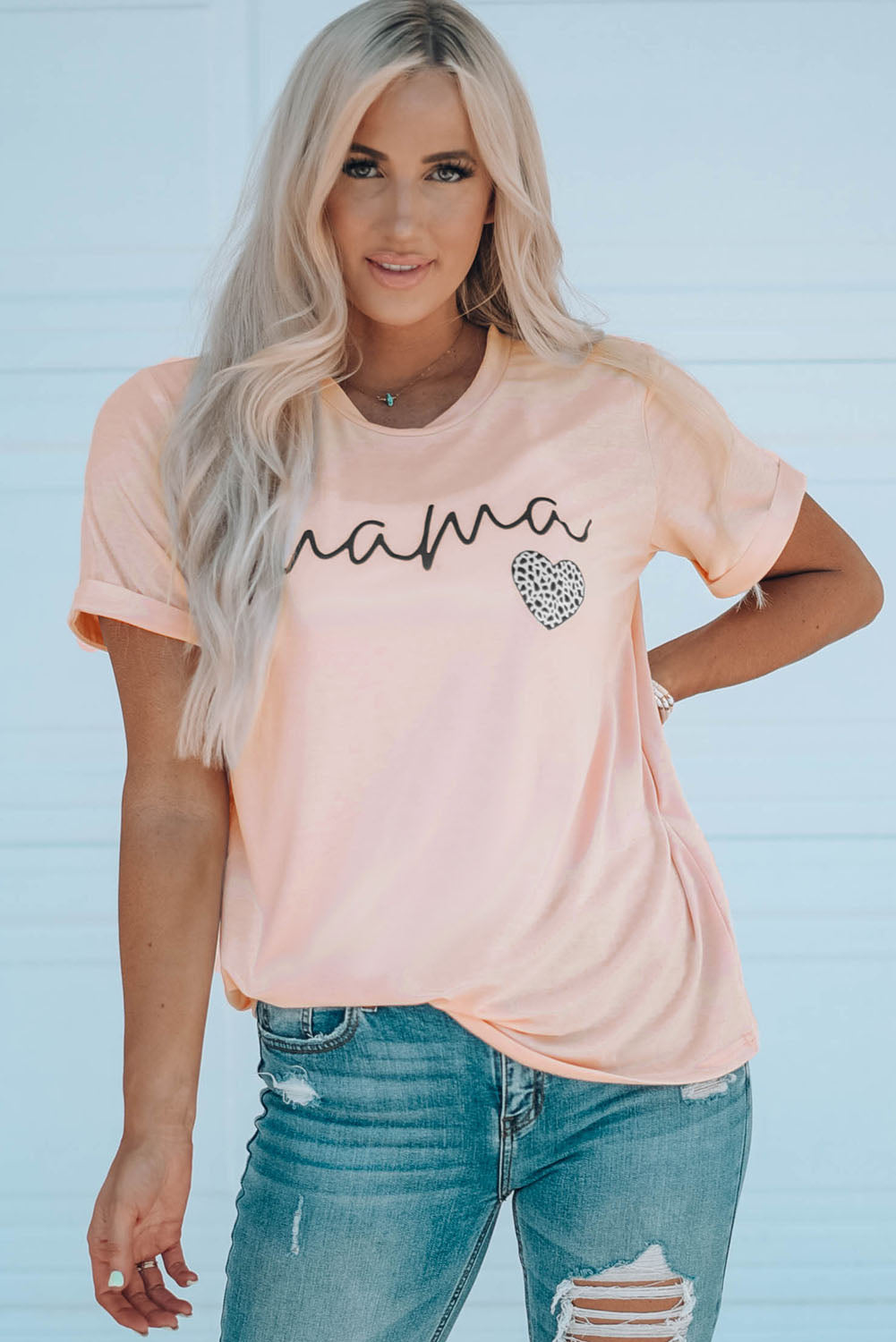 MAMA Heart Graphic Tee Shirt The Stout Steer