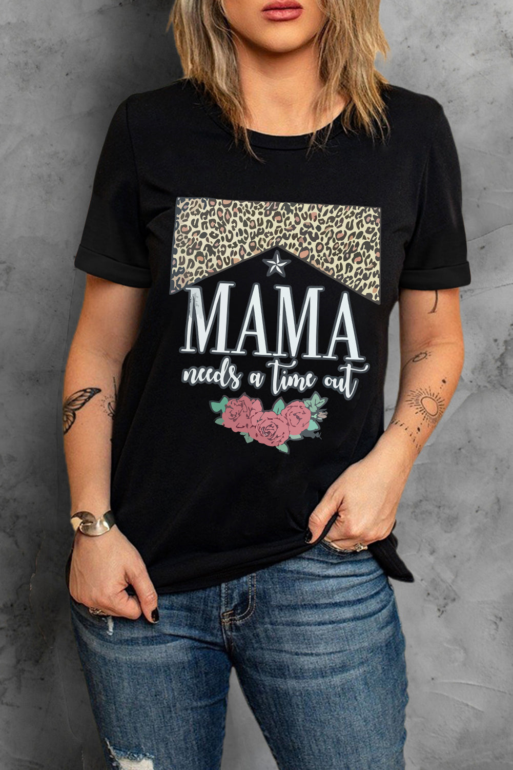 MAMA NEEDS A TIME OUT Graphic Tee The Stout Steer