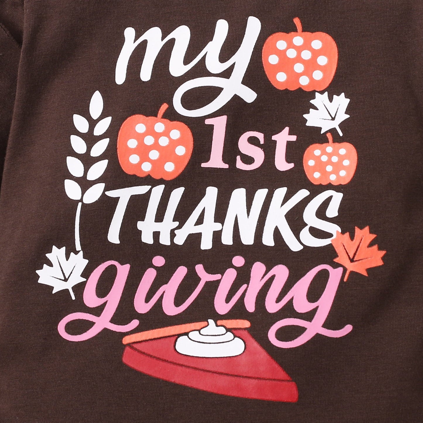 MY 1ST THANKS GIVING Graphic Bodysuit and Pants Set The Stout Steer