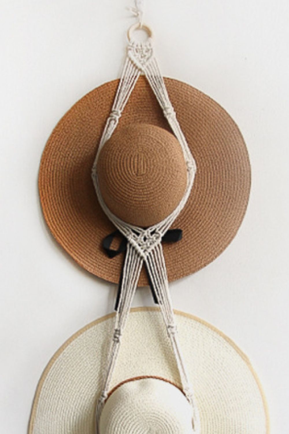 Macrame Double Hat Hanger The Stout Steer
