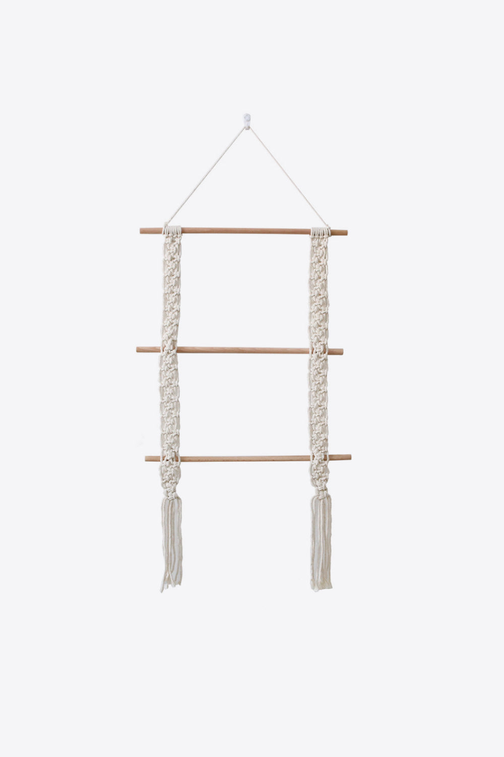 Macrame Ladder Wall Hanging The Stout Steer