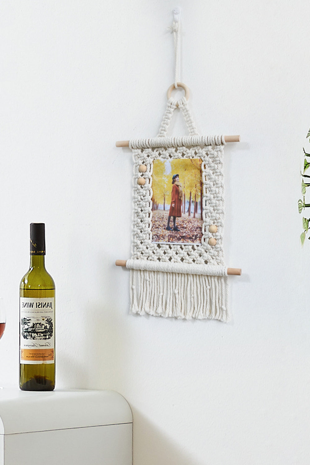 Macrame Photo Frame Wall Decor The Stout Steer