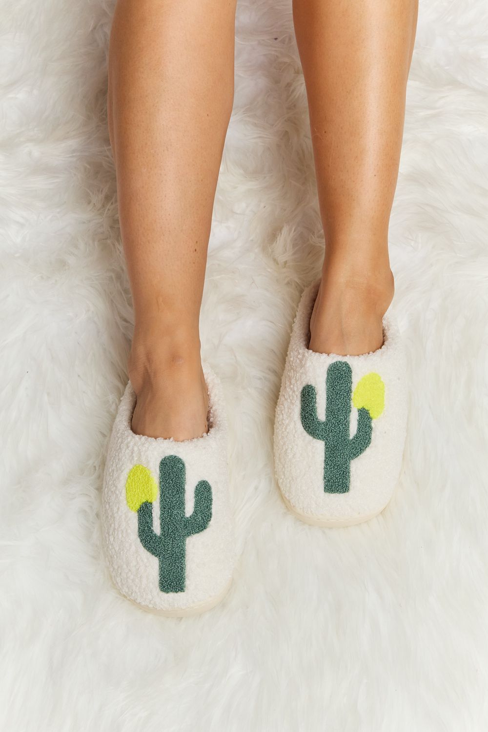Melody Cactus Plush Slide Slippers The Stout Steer