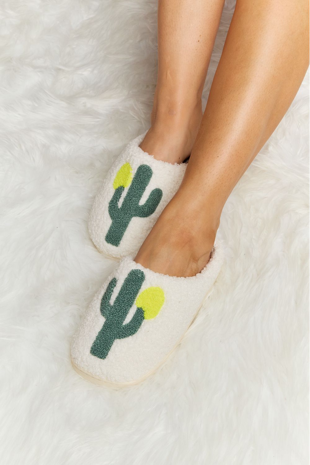 Melody Cactus Plush Slide Slippers The Stout Steer