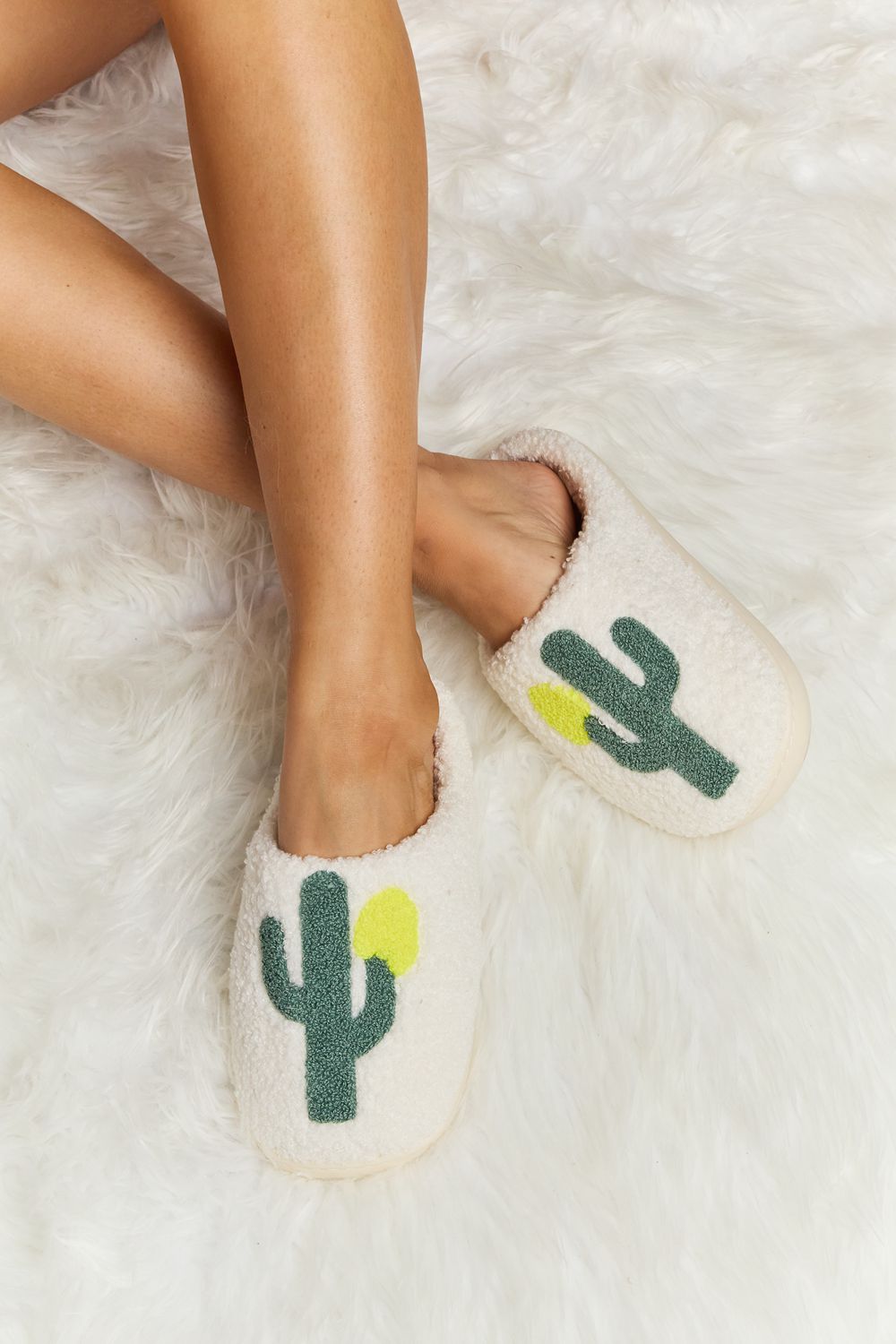 Melody Cactus Plush Slide Slippers The Stout Steer