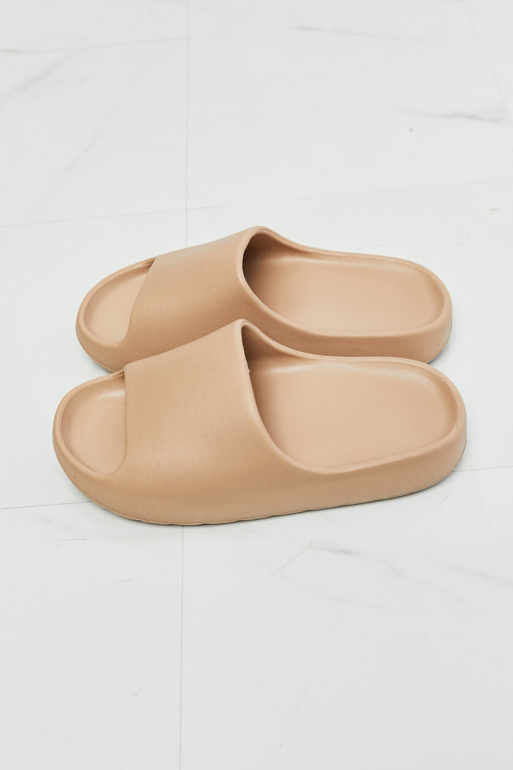 NOOK JOI In My Comfort Zone Slides in Beige The Stout Steer