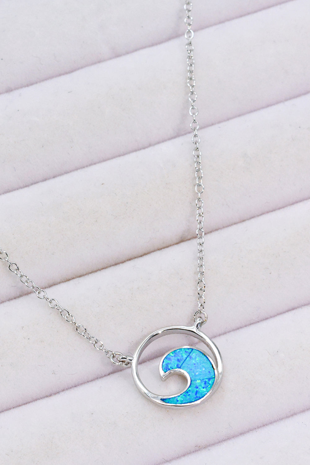 Opal Wave Pendant Necklace The Stout Steer