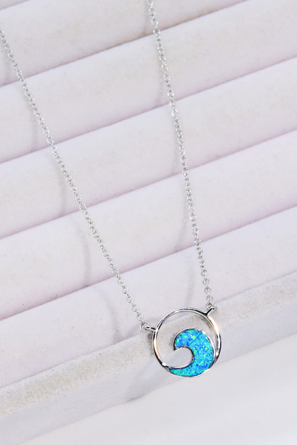 Opal Wave Pendant Necklace The Stout Steer