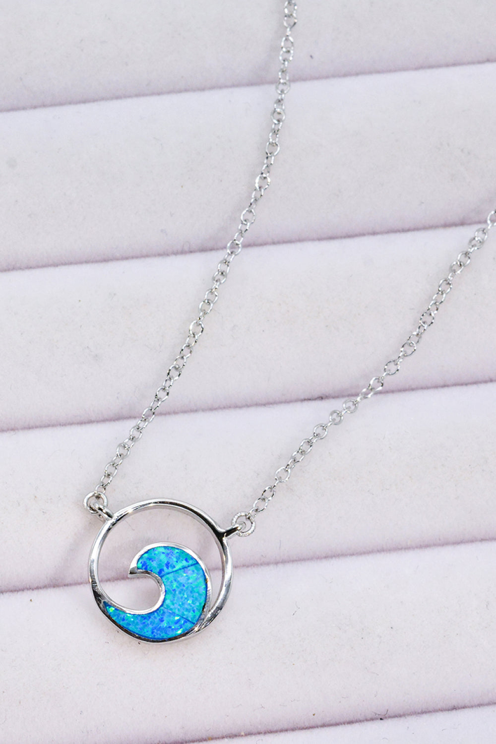 Opal Wave Pendant Necklace The Stout Steer