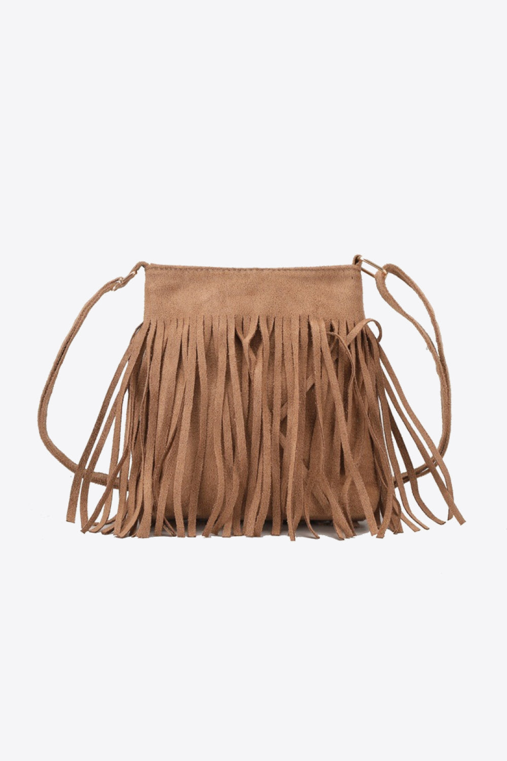 PU Leather Crossbody Bag with Fringe The Stout Steer