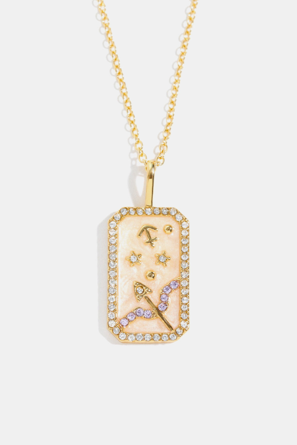 Rhinestone Constellation Pendant Copper Necklace The Stout Steer