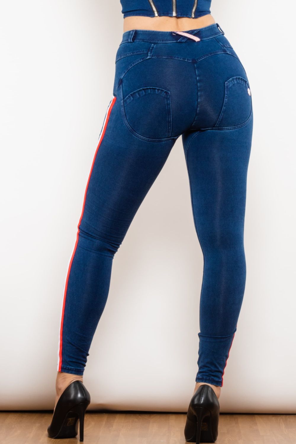 Side Stripe Skinny Jeans The Stout Steer