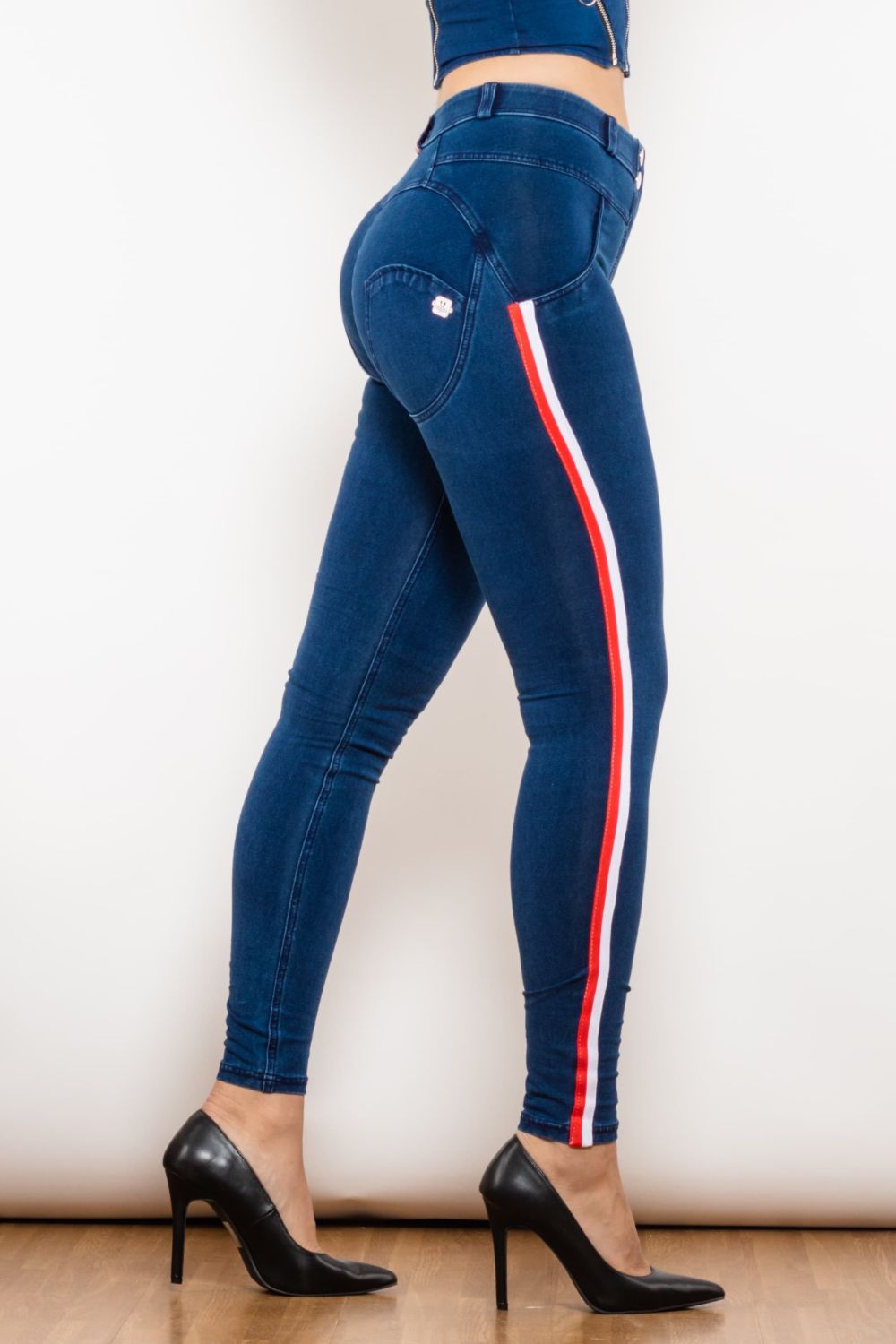 Side Stripe Skinny Jeans The Stout Steer