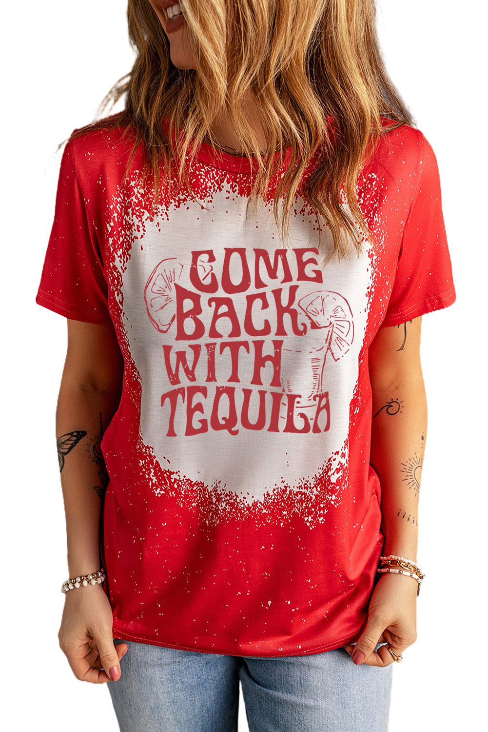 Slogan Graphic Round Neck Tee The Stout Steer