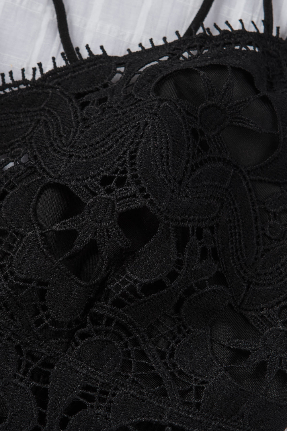 Smocked Eyelash Trim Lace Bralette The Stout Steer