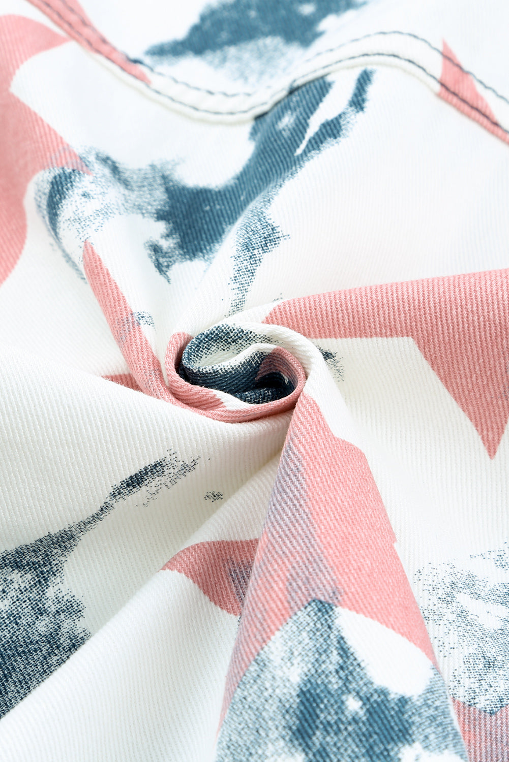 Star Tie-Dye Button Down Denim Jacket The Stout Steer