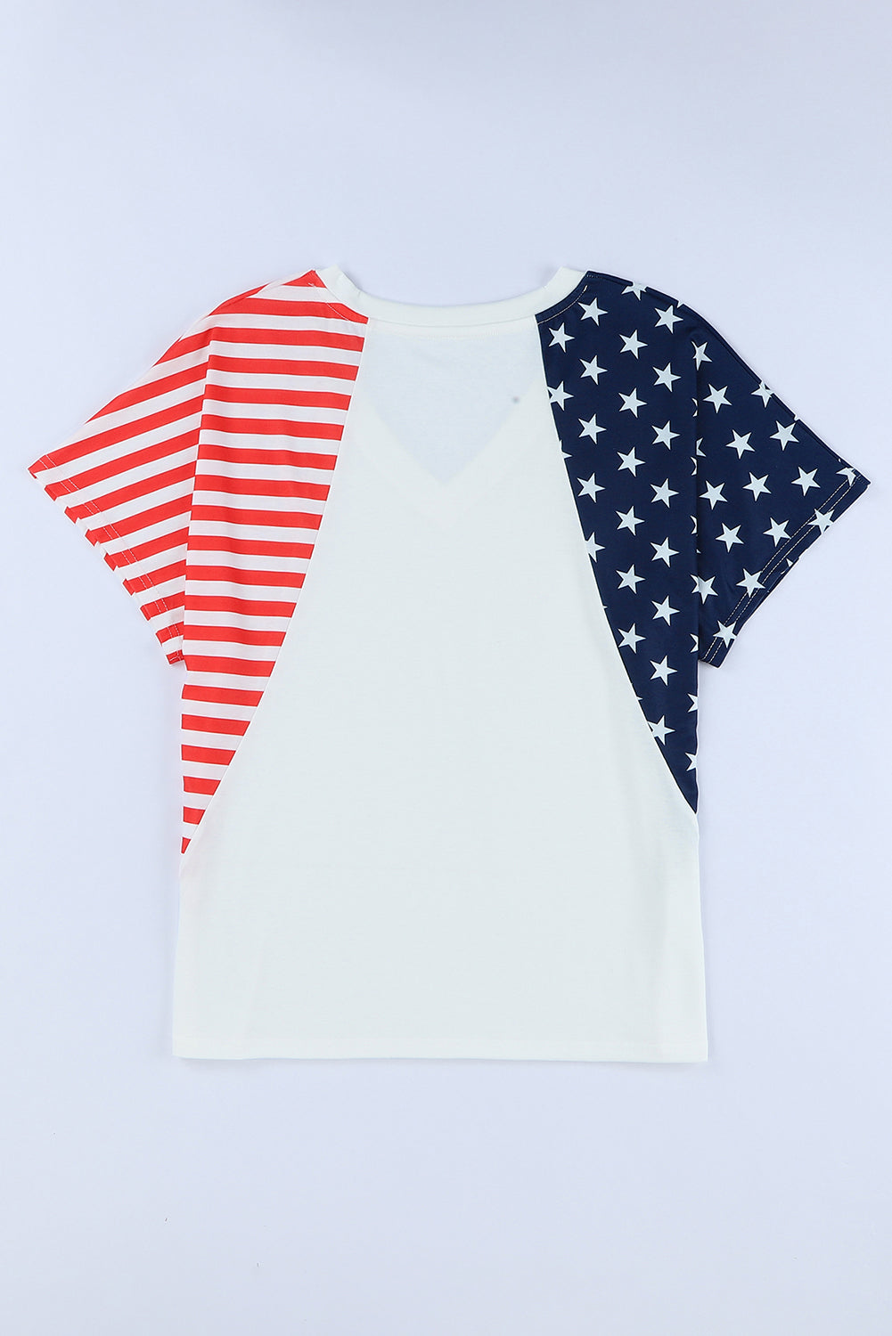Stars and Stripes V-Neck Tee Shirt The Stout Steer