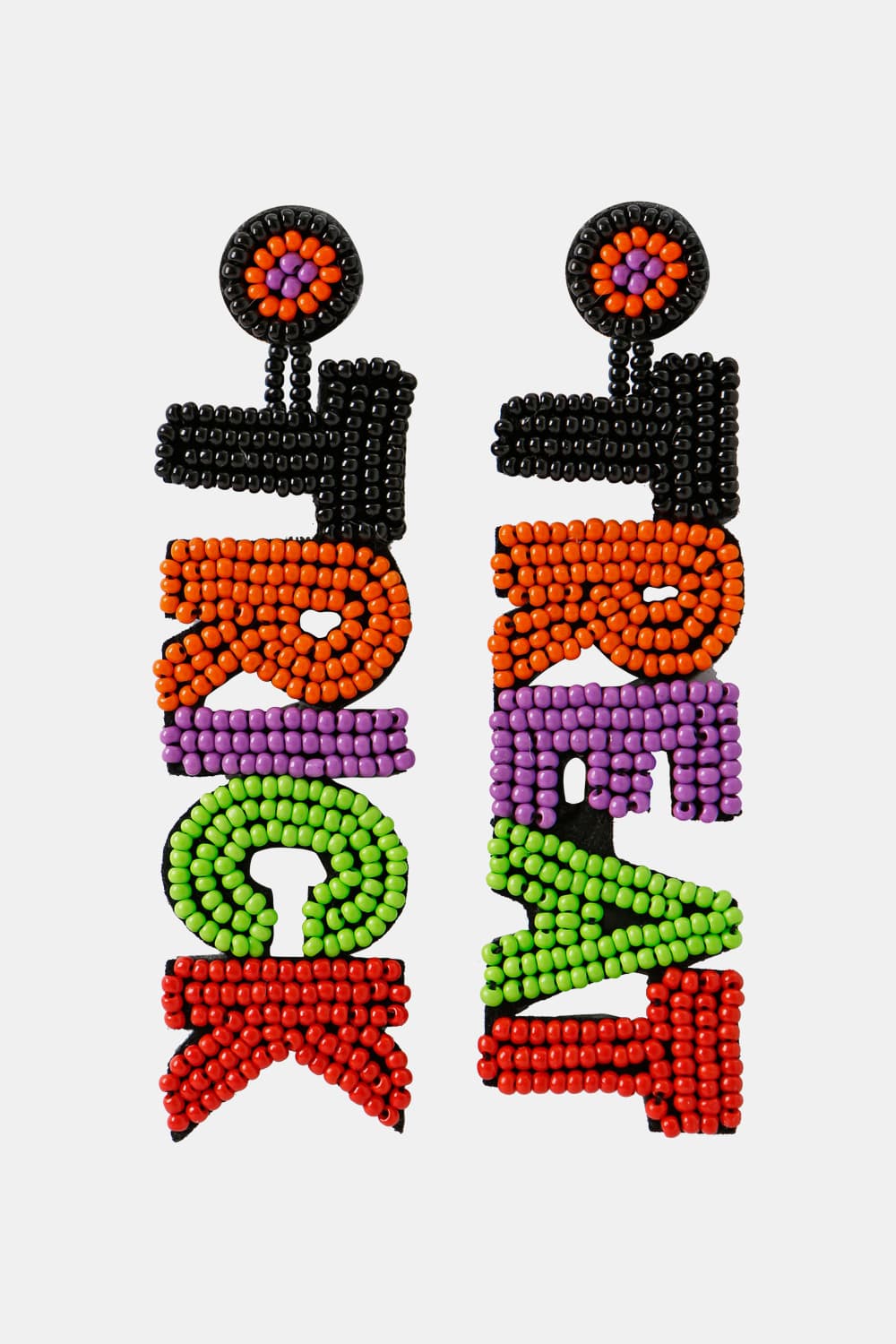 TRICK OR TREAT Beaded Dangle Earring The Stout Steer