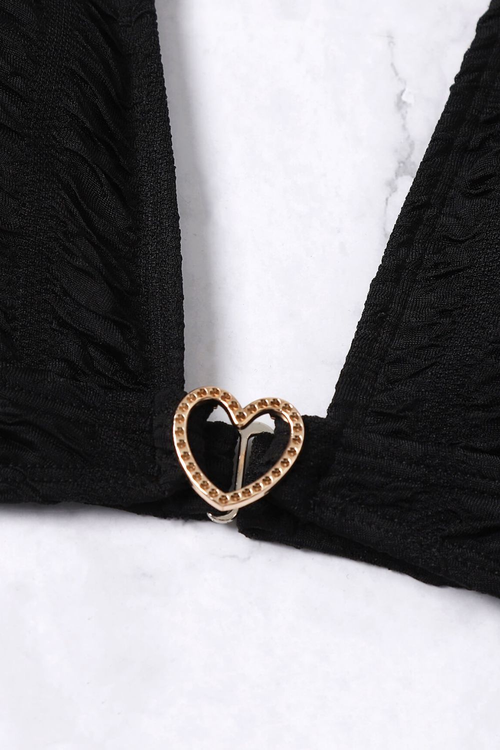 Textured High Cut Bikini Set The Stout Steer