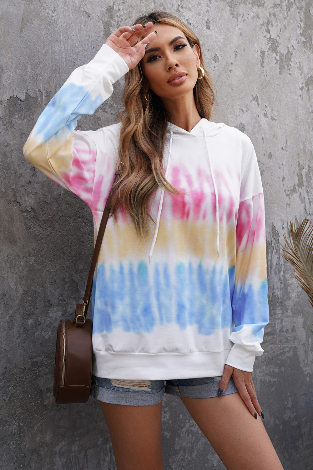 Tie-Dye Drawstring Pullover Hoodie The Stout Steer