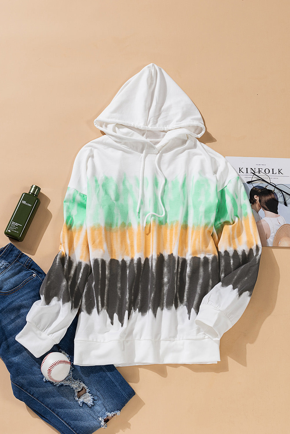Tie-Dye Drawstring Pullover Hoodie The Stout Steer