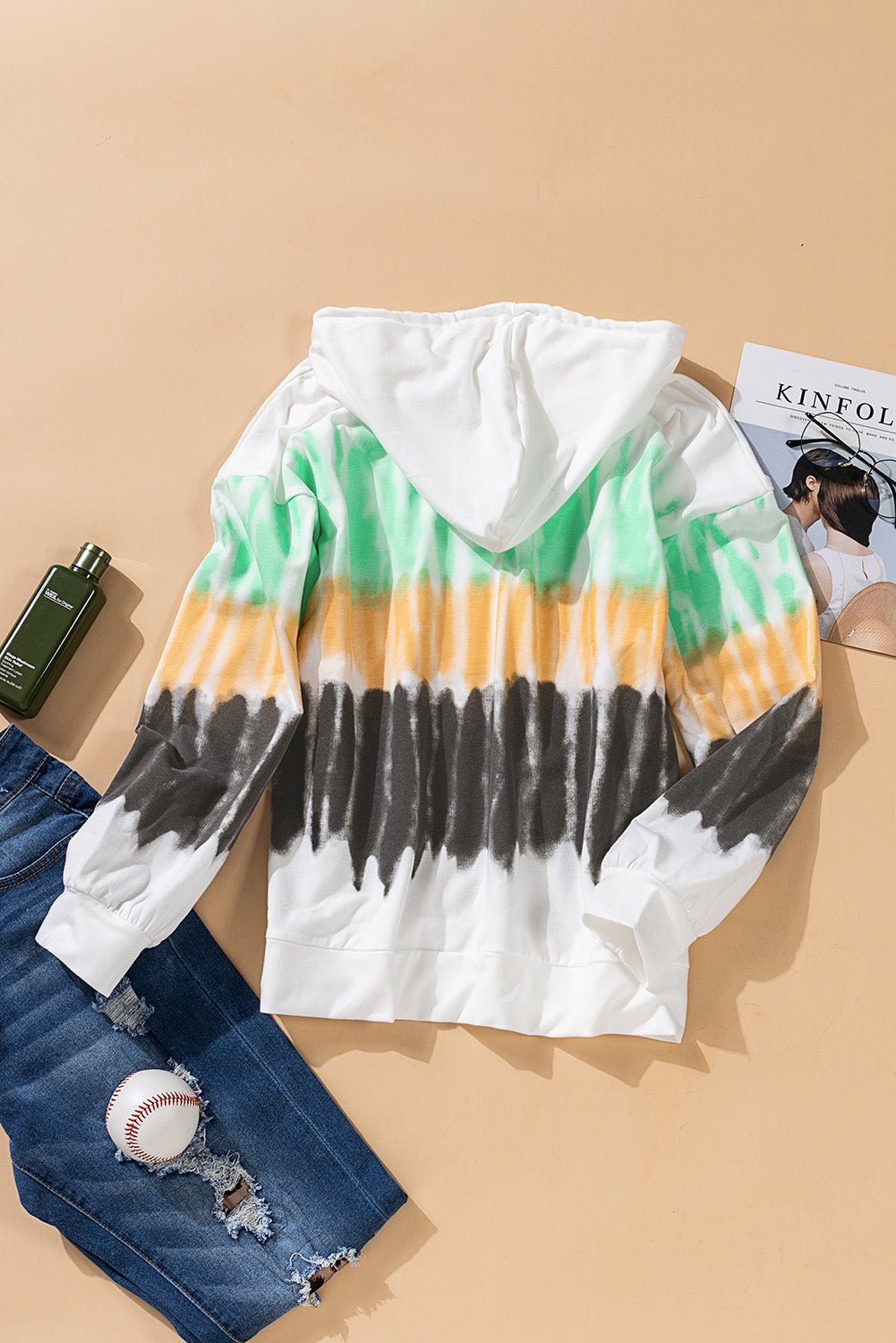 Tie-Dye Drawstring Pullover Hoodie The Stout Steer