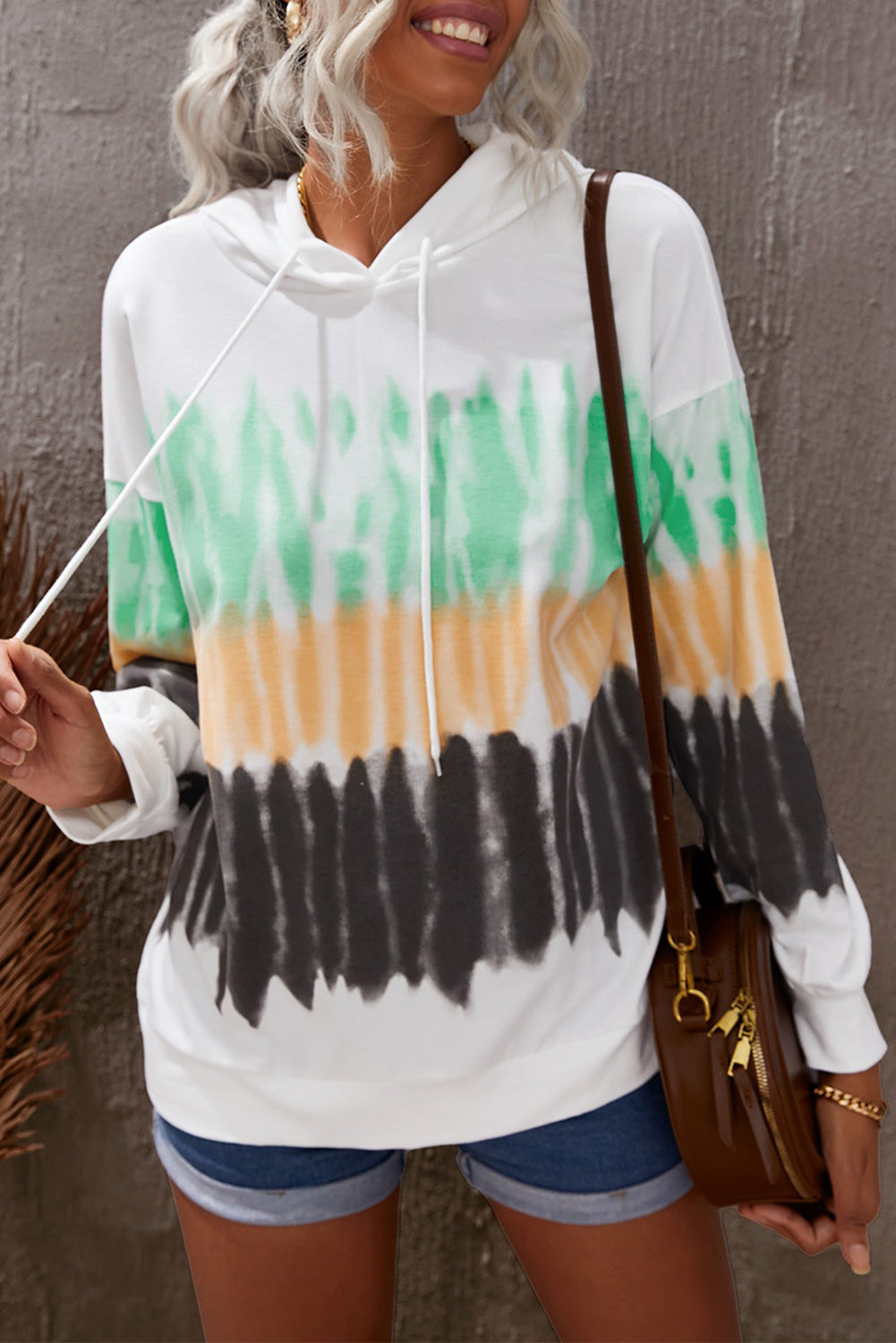 Tie-Dye Drawstring Pullover Hoodie The Stout Steer