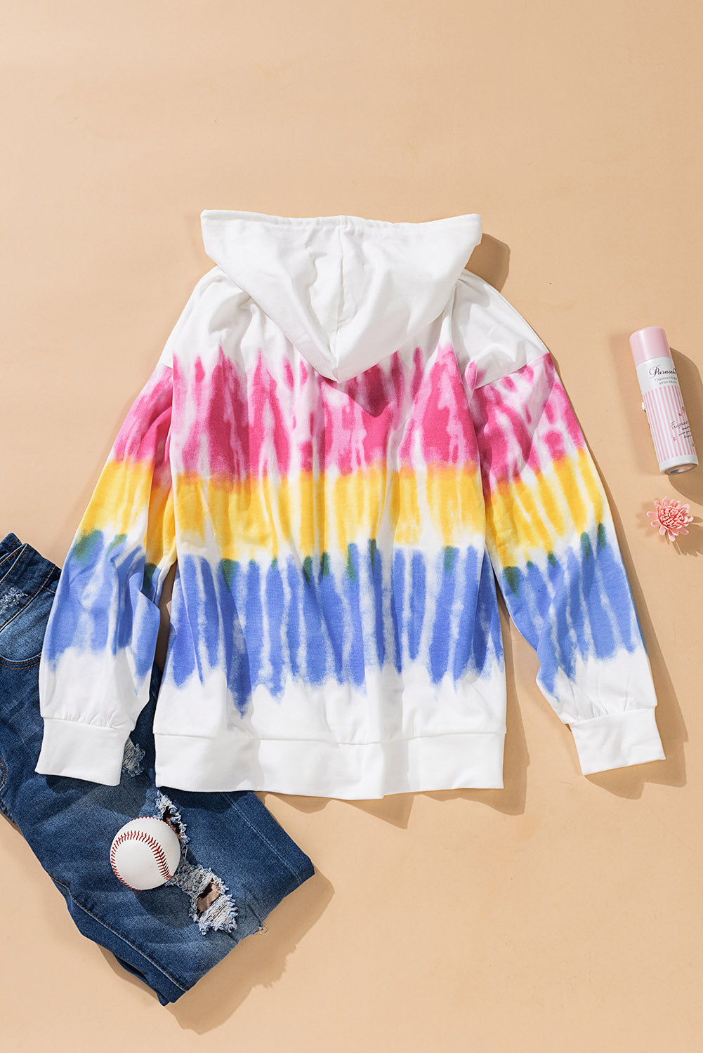 Tie-Dye Drawstring Pullover Hoodie The Stout Steer