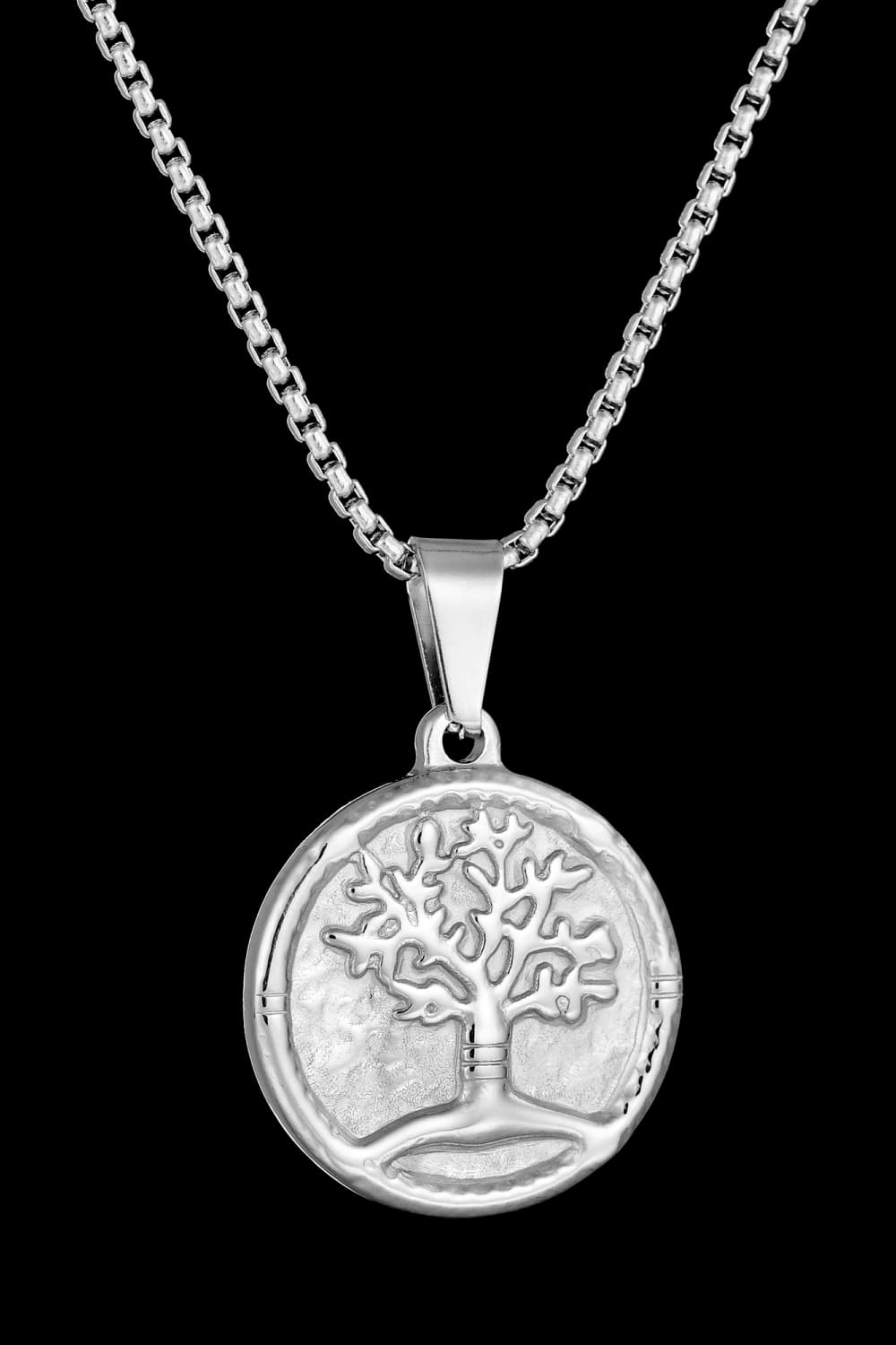 Tree Of Life Pendant Stainless Steel Necklace The Stout Steer