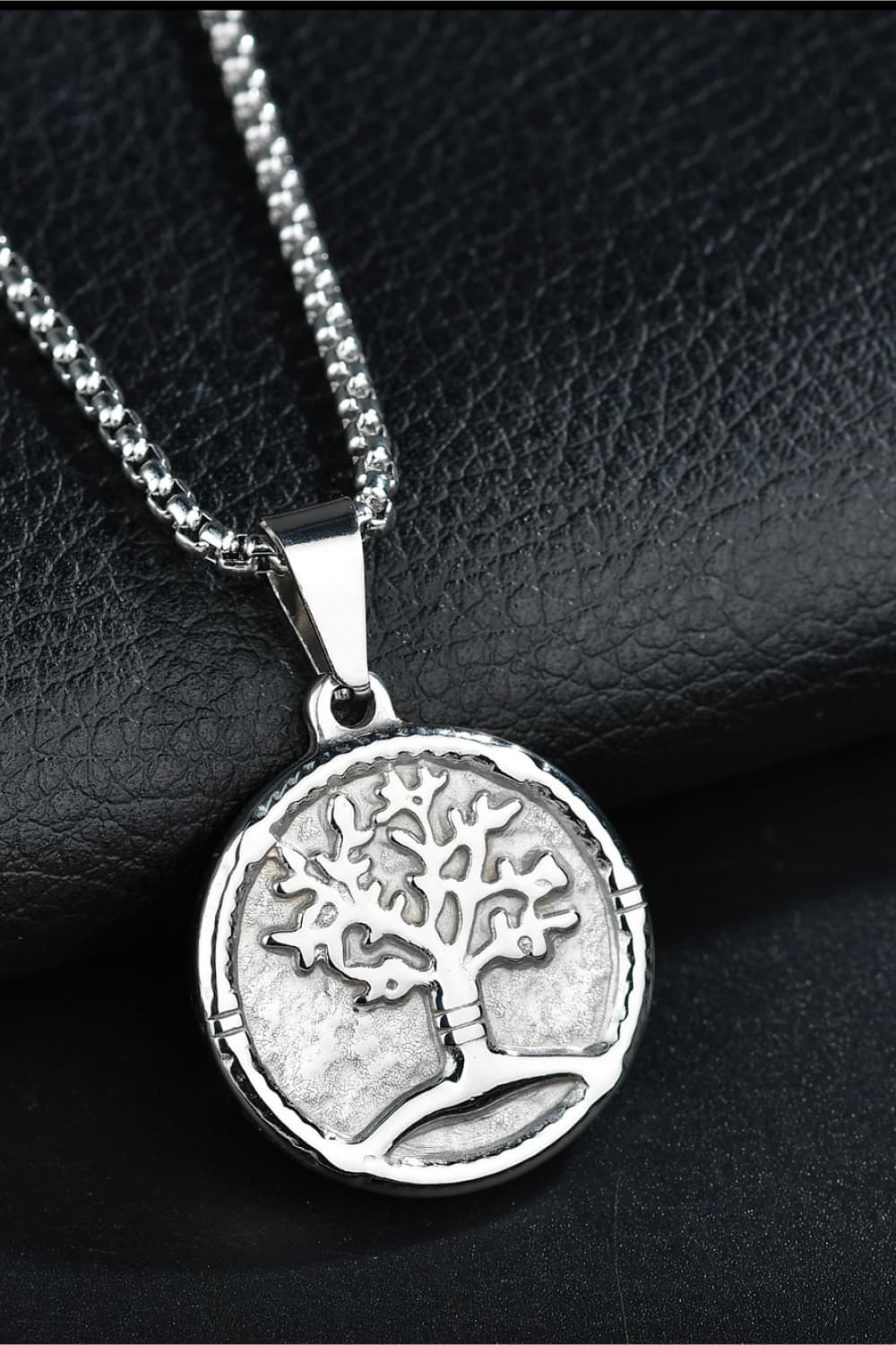 Tree Of Life Pendant Stainless Steel Necklace The Stout Steer