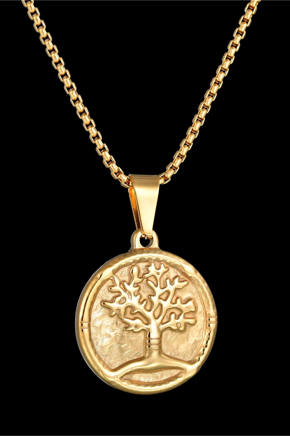 Tree Of Life Pendant Stainless Steel Necklace The Stout Steer