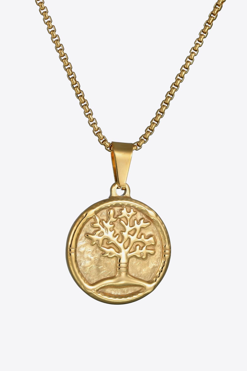 Tree Of Life Pendant Stainless Steel Necklace The Stout Steer