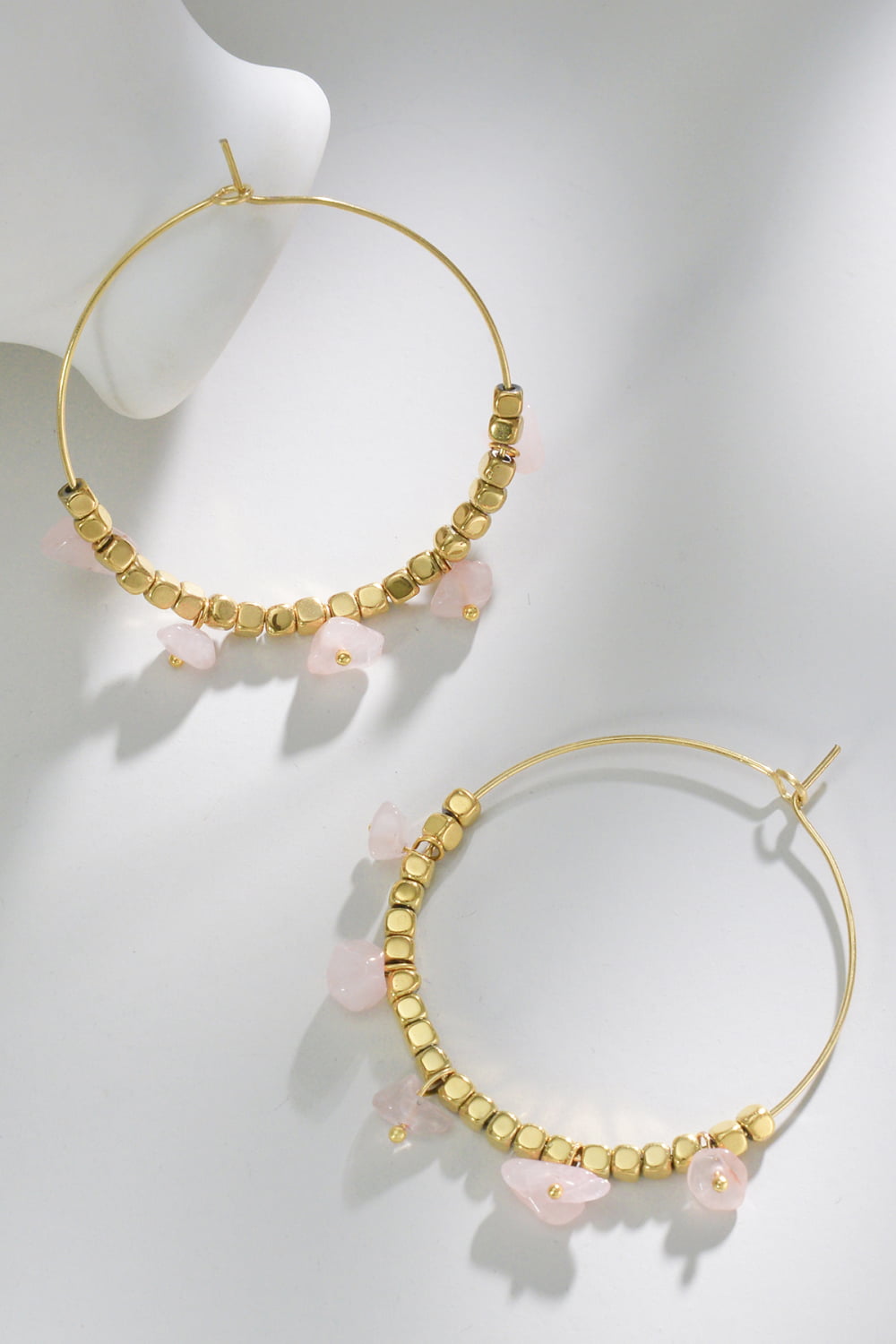 Turquoise Stainless Steel Hoop Earrings The Stout Steer