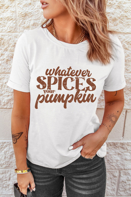 WHATEVER SPICES YOUR PUMPKIN Graphic Tee The Stout Steer