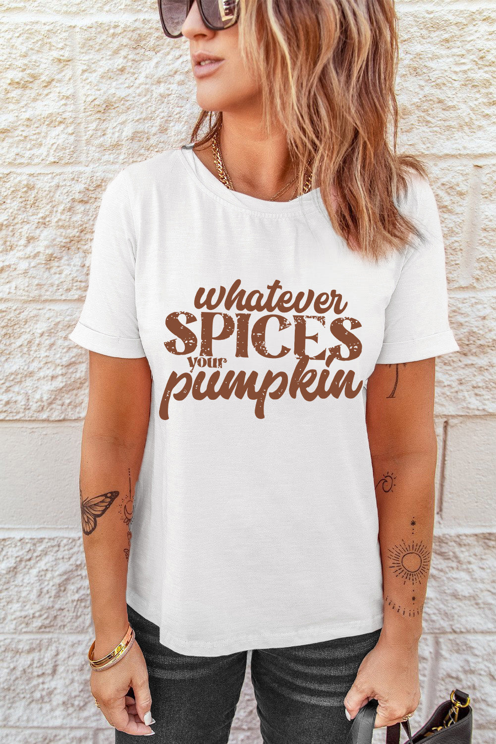 WHATEVER SPICES YOUR PUMPKIN Graphic Tee The Stout Steer