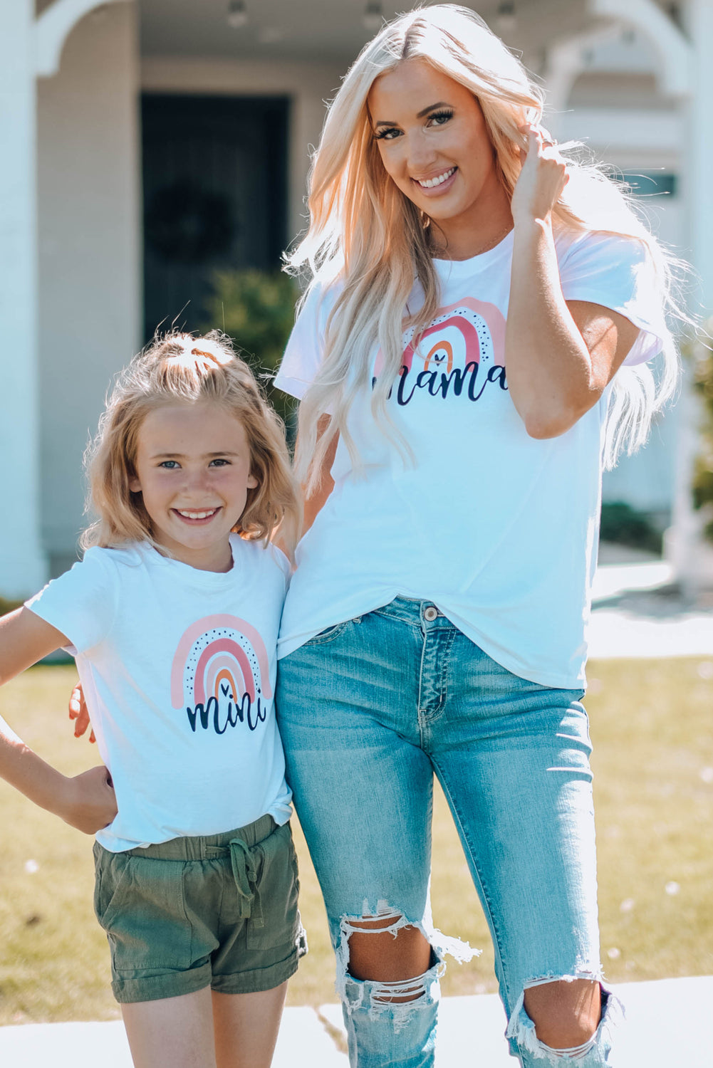Women Graphic Round Neck Tee Shirt The Stout Steer