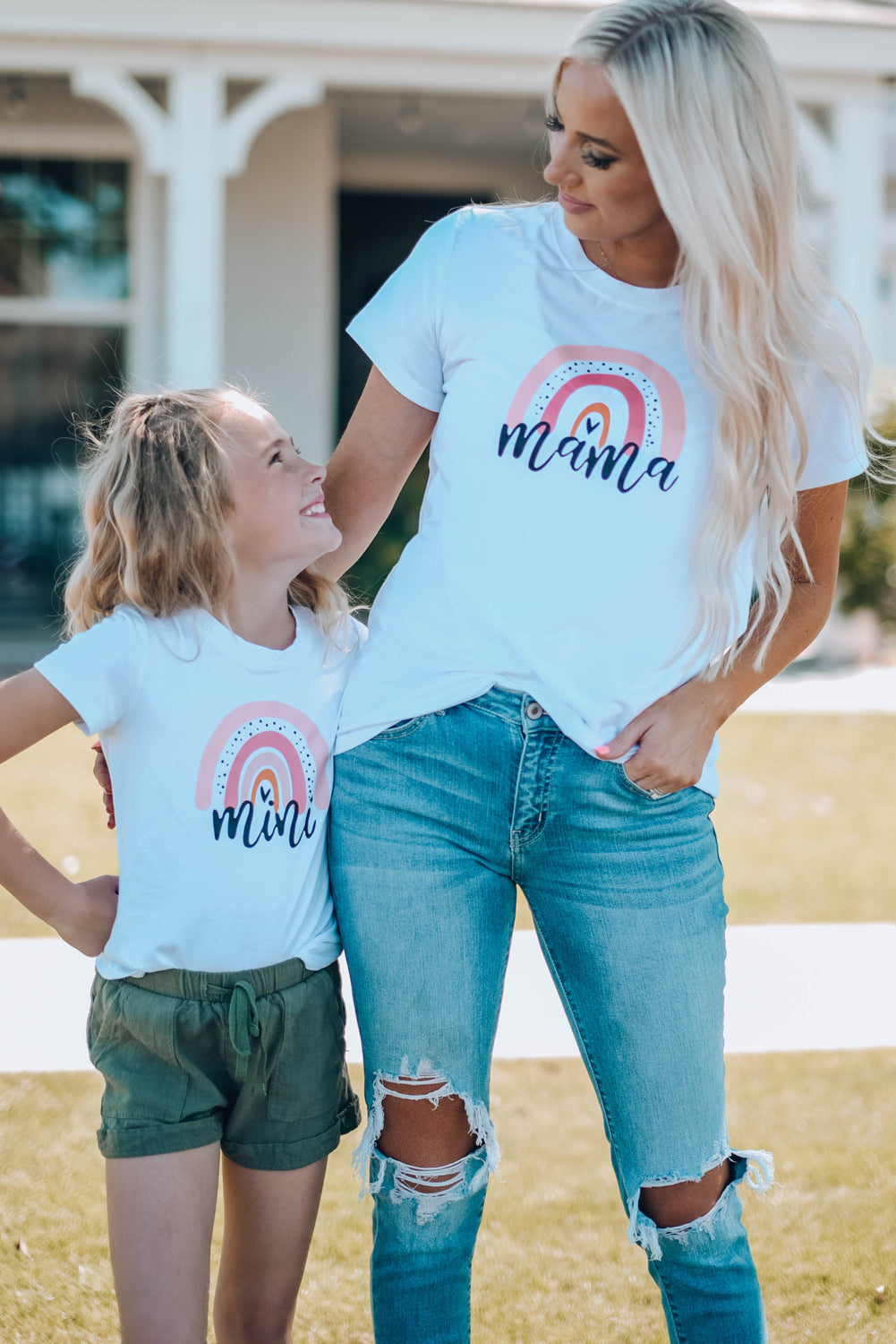 Women Graphic Round Neck Tee Shirt The Stout Steer