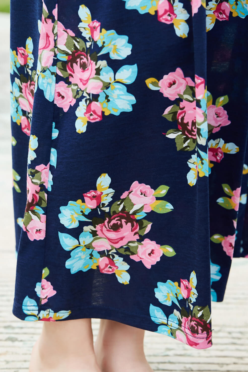 Women Striped Floral Sleeveless Dress The Stout Steer