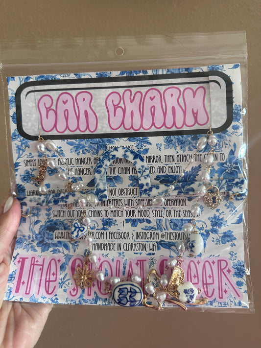 Floral & Fancy Cowgirl Car Charm