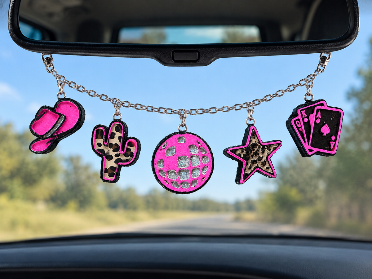 Disco Cowgirl Car Charmie