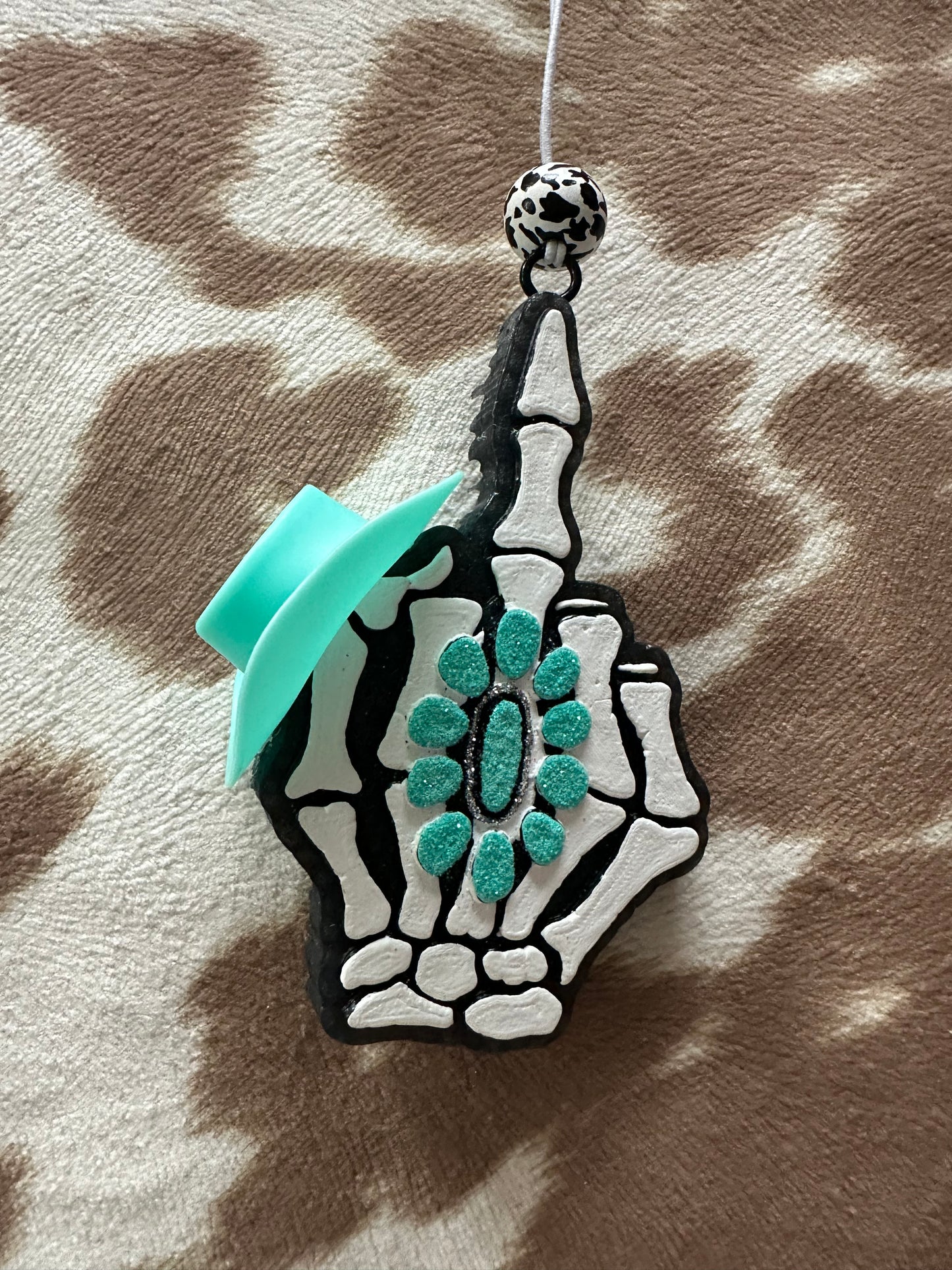 Skeleton Flip The Bird Freshie