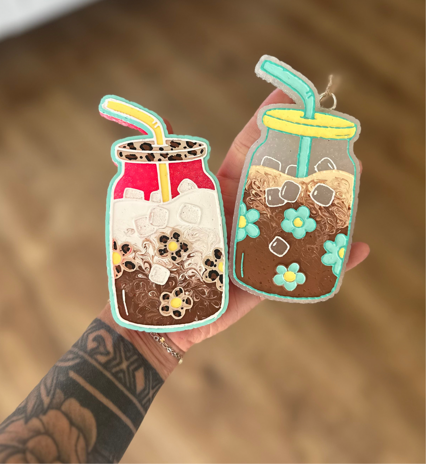 Glass Flower Cup Freshie