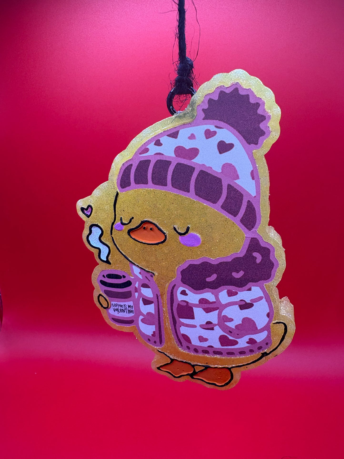 Winter Duck With Coffee Freshie