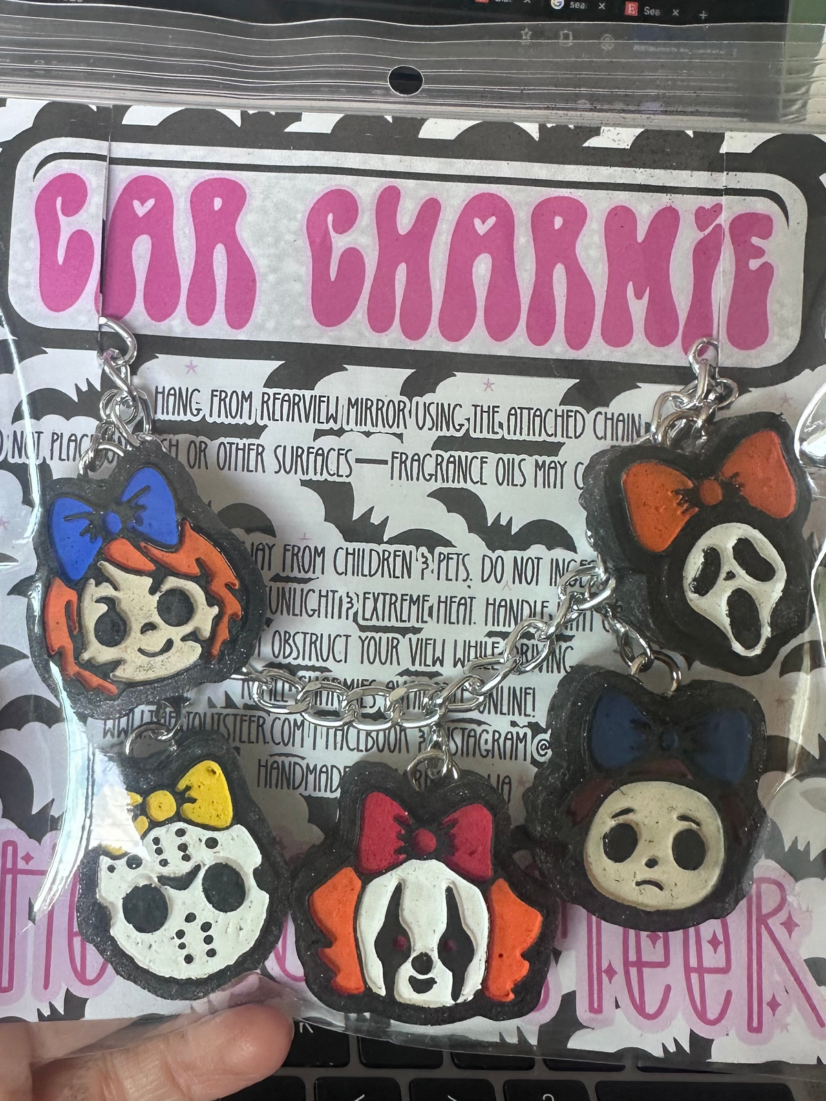 Cutesy Horror Characters Car Charmie